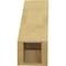 Ekena Millwork 5-inch W x 12-inch D x 12-inch H Olympic Rough Cedar Woodgrain TimberThane Knee Brace, Primed BRCUR05X12X12OLYRCPR - alternate 2